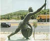 Statue of Pheidippides along the Marathon Road