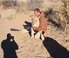Lion Reunited with Master. Lion Reunited with Master.